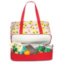 Fabrizio Dámská plážová taška Fresh Vibes 50409-5200 červená s citróny - otevřená chladící přihrádka