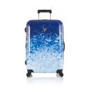 HEYS Blue Skies M skořepinový kufr s expandérem 13085-3159-26 modrý - zepředu