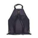 JOST Dámský kožený batoh - kabelka VIKA 1910 X-Change 3in1 tmavě modrý