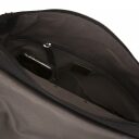 JOST Kožená taška přes rameno NARVIK M 1341 černá