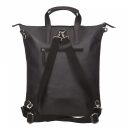 JOST Kožený batoh - taška NARVIK 1339 X-Change 3in1 Bag černý