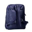 ESTELLE Kožený batoh na formát A4 0965 modrý zadní strana
