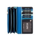 Dámská kožená RFID peněženka BURKELY PATCHI 3001020.61.30 modrá / multicolor