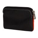 BURKELY PATCHI kožená RFID klíčenka / mini peněženka 3001013.61.55 červeno-černá
