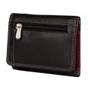 Kožená mini peněženka RFID BURKELY PATCHI 3001077.61.10 černá / multicolor