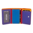 Dámská kožená RFID mini-peněženka BURKELY PATCHI 3001077.61.55 červená / multicolor