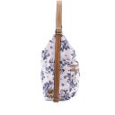 PICARD Elegantní dámský kabelko - batoh SONJA 2777 bílý se vzorem kytek