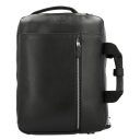 PICARD kožená business taška / batoh na notebook 2v1 Milano 9492 černá přední strana