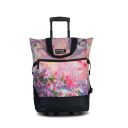 PUNTA wheel Nákupní taška na kolečkách 10008-9800 růžová s květinovým motivem