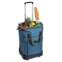 Velká nákupní taška na kolečkách PUNTA wheel 10303-4600 kalifornská modrá - otevřená s nákupem