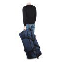 Southwest Skládací cestovní taška na kolečkách 90l Budget 30361-0600 modrá s postavou