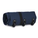 Skládací cestovní taška na kolečkách SOUTHWEST BOUND Budget 90l 30361-0600 modrá - složená do rozměrů 38x17x10 cm