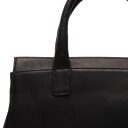 The Chesterfield Brand Dámská kožená kabelka do ruky Garda C48.127400 černá - detail