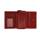 The Chesterfield Brand Dámská kožená peněženka RFID Rhodos C08.044504 červená vnitřní přihrádky