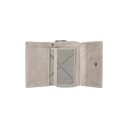 Dámská kožená peněženka Chesterfield Brand Rhodos světle šedá C08.044508 otevřená