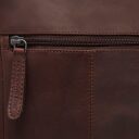 Kožená crossbody taška přes rameno The Chesterfield Brand Timor C48.121901 hnědá - detail zipu