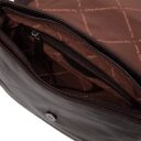 The Chesterfield Brand kožená taška přes rameno s klopou Montana C48.126201 hnědá - otevřená