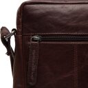 Kožená taška přes rameno The Chesterfield Brand Arenas C48.127201 hnědá - přihrádka na zip