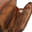 The Chesterfield Brand Kožená taška přes rameno na doklady Alva C48.095531 koňaková vnitřní přihrádky