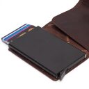 The Chesterfield Brand Malá kožená peněženka - pouzdro na karty RFID C08.044301 Portland hnědé