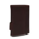 Malá kožená peněženka na karty The Chesterfield Brand RFID C08.045601 Frankfurt hnědá zadní strana