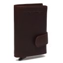 The Chesterfield Brand Malá kožená peněženka - pouzdro na karty RFID C08.045601 Frankfurt hnědé
