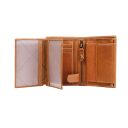 The Chesterfield Brand Pánská kožená peněženka RFID Hazel C08.040331 koňak vnitřní uspořádání