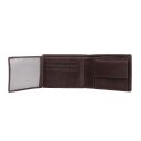 The Chesterfield Brand Pánská kožená peněženka RFID Timo C08.017301 hnědá otevřená